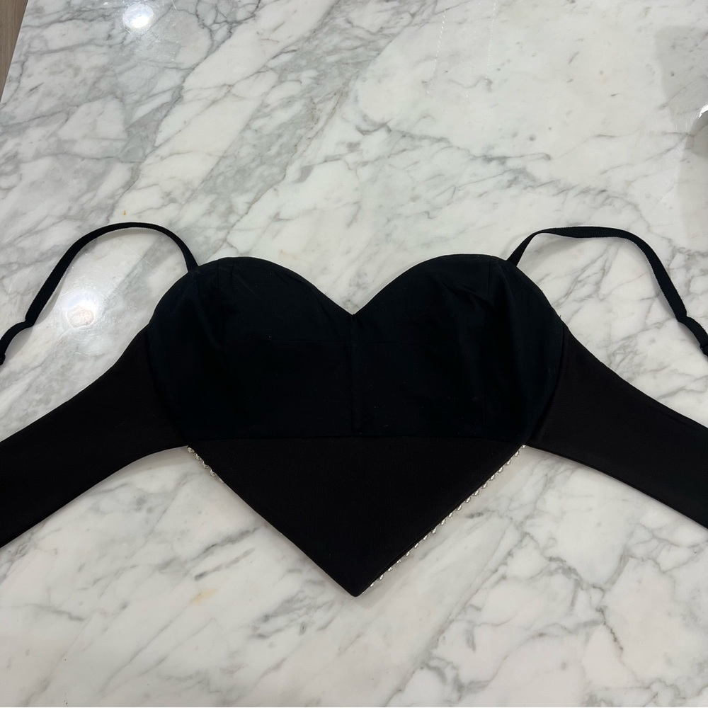 AREA Crystal Spike Heart Top - Picture 15 of 17